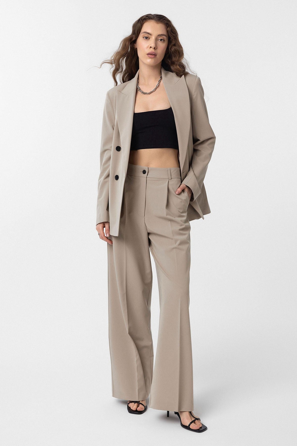 Antioch Regular Fit Kruvaze Kadın Blazer Ceket