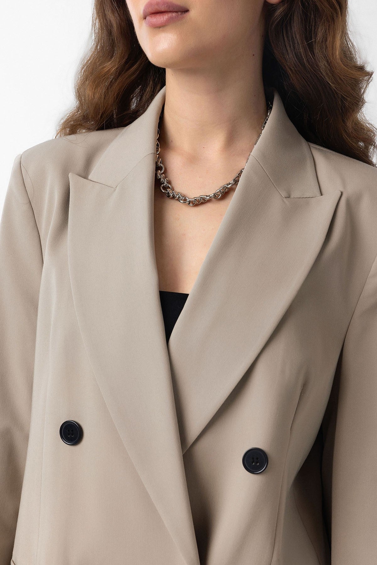 Antioch Regular Fit Kruvaze Kadın Blazer Ceket