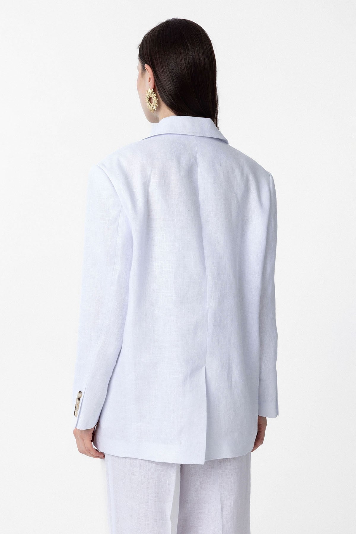 Antioch 100% Keten Kadın Blazer Ceket