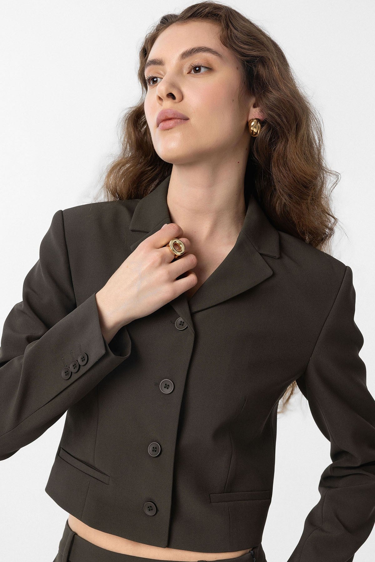 Antioch Crop Kadın Blazer Ceket