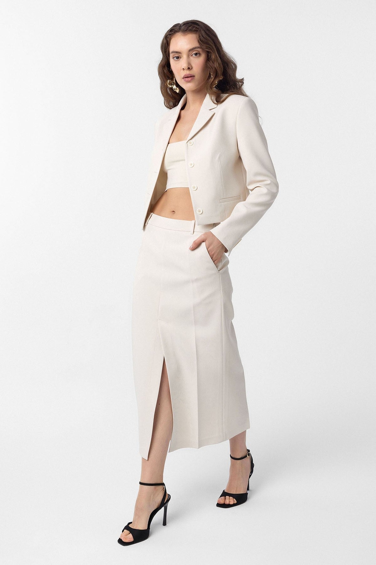 Antioch Crop Kadın Blazer Ceket