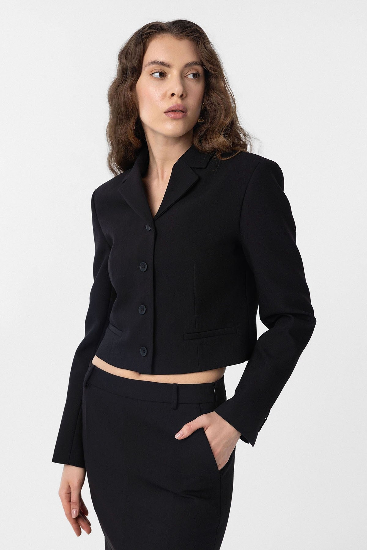 Antioch Crop Kadın Blazer Ceket