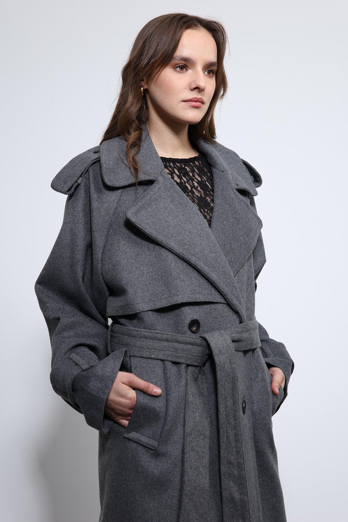 Antioch Oversize Kemerli Kaban