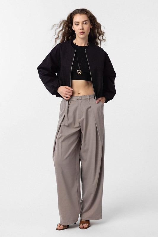 Crop Kadın Bomber Mont