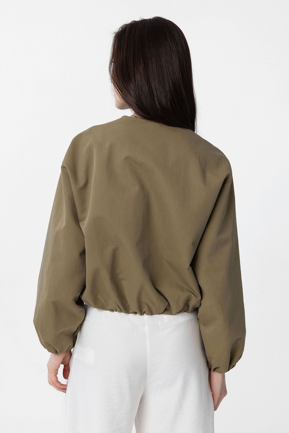 Crop Kadın Bomber Mont