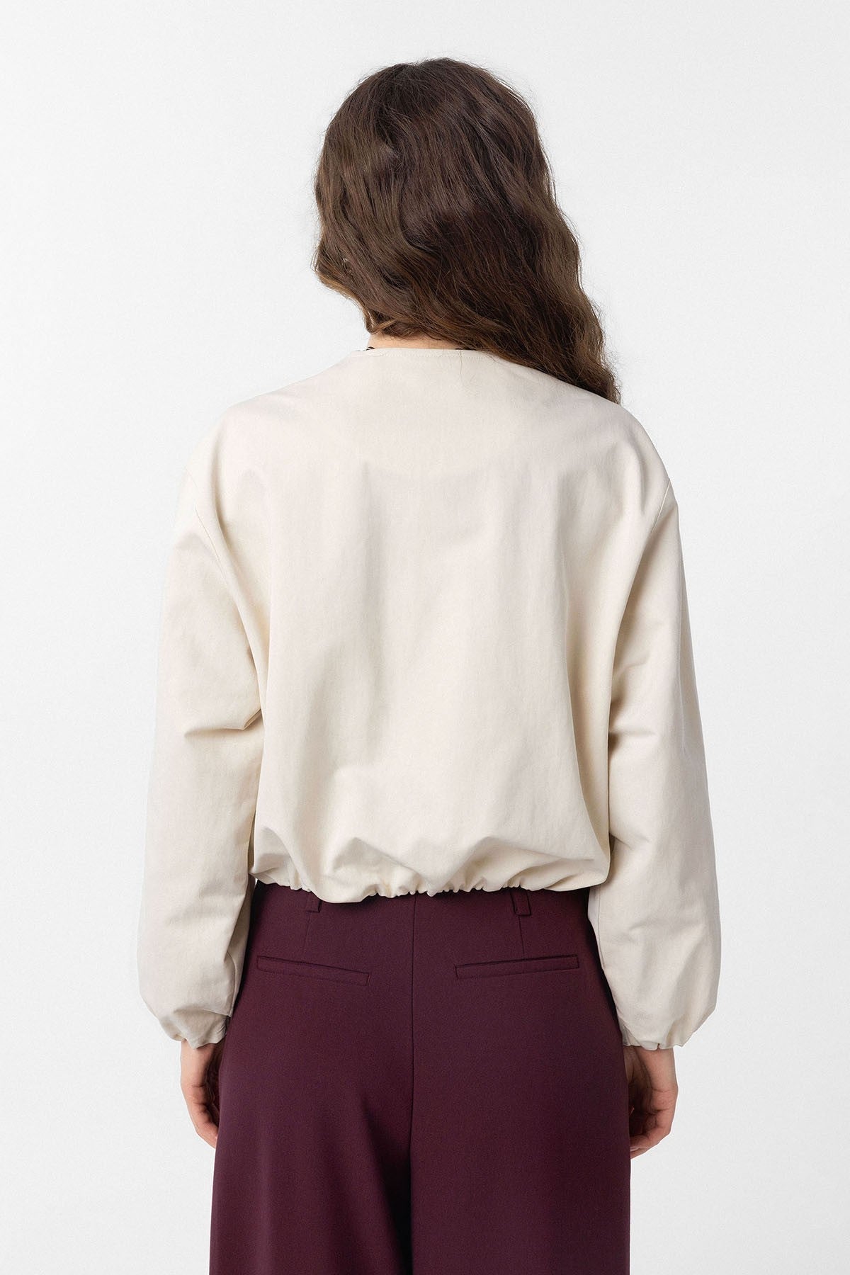 Crop Kadın Bomber Mont