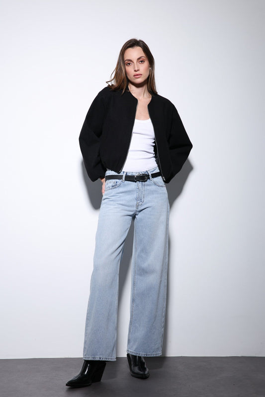 Antioch Bel Lastikli Crop Kadın Mont