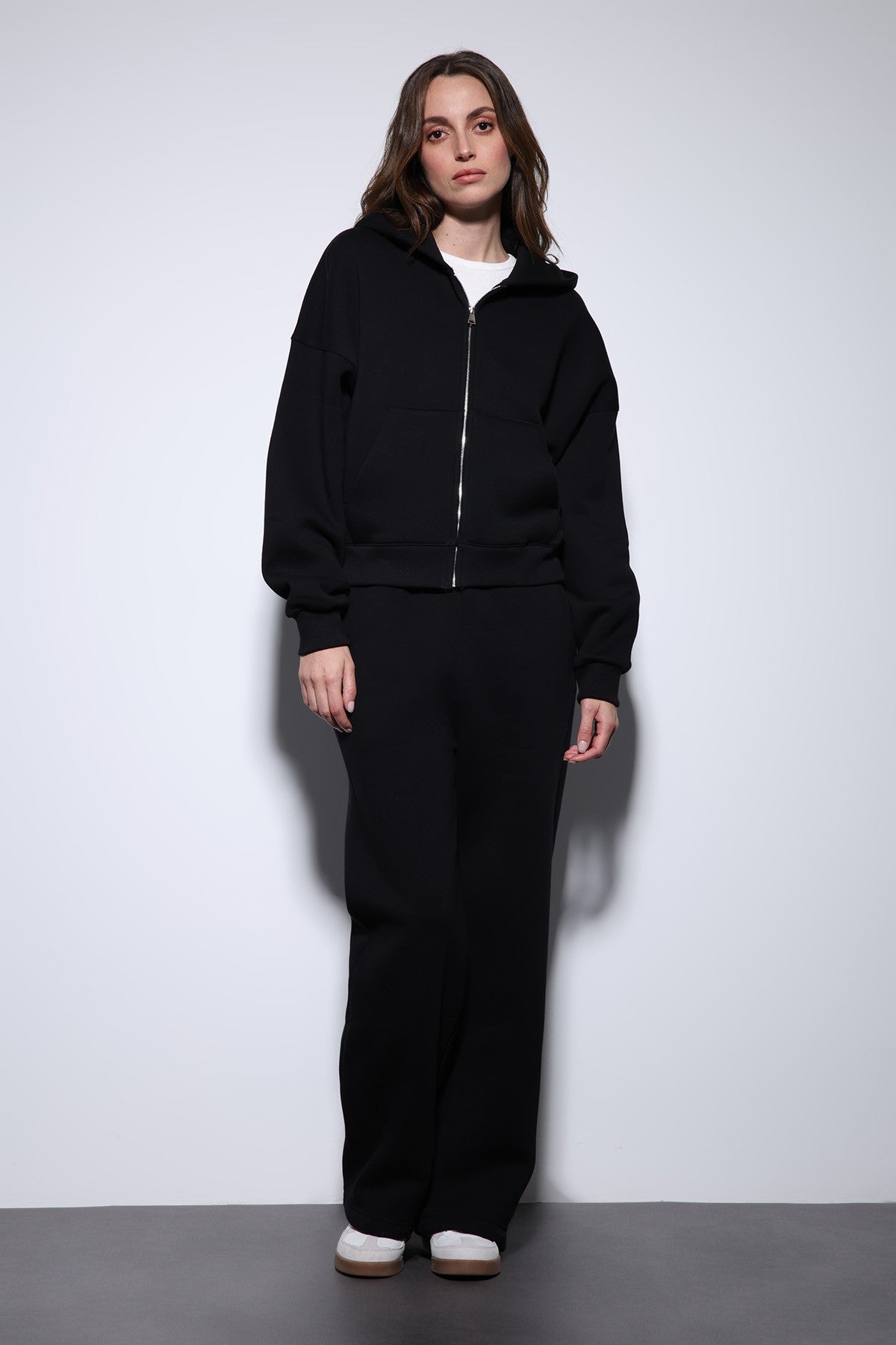 Antioch Fermuarlı Kapüşonlu Kadın Sweatshirt