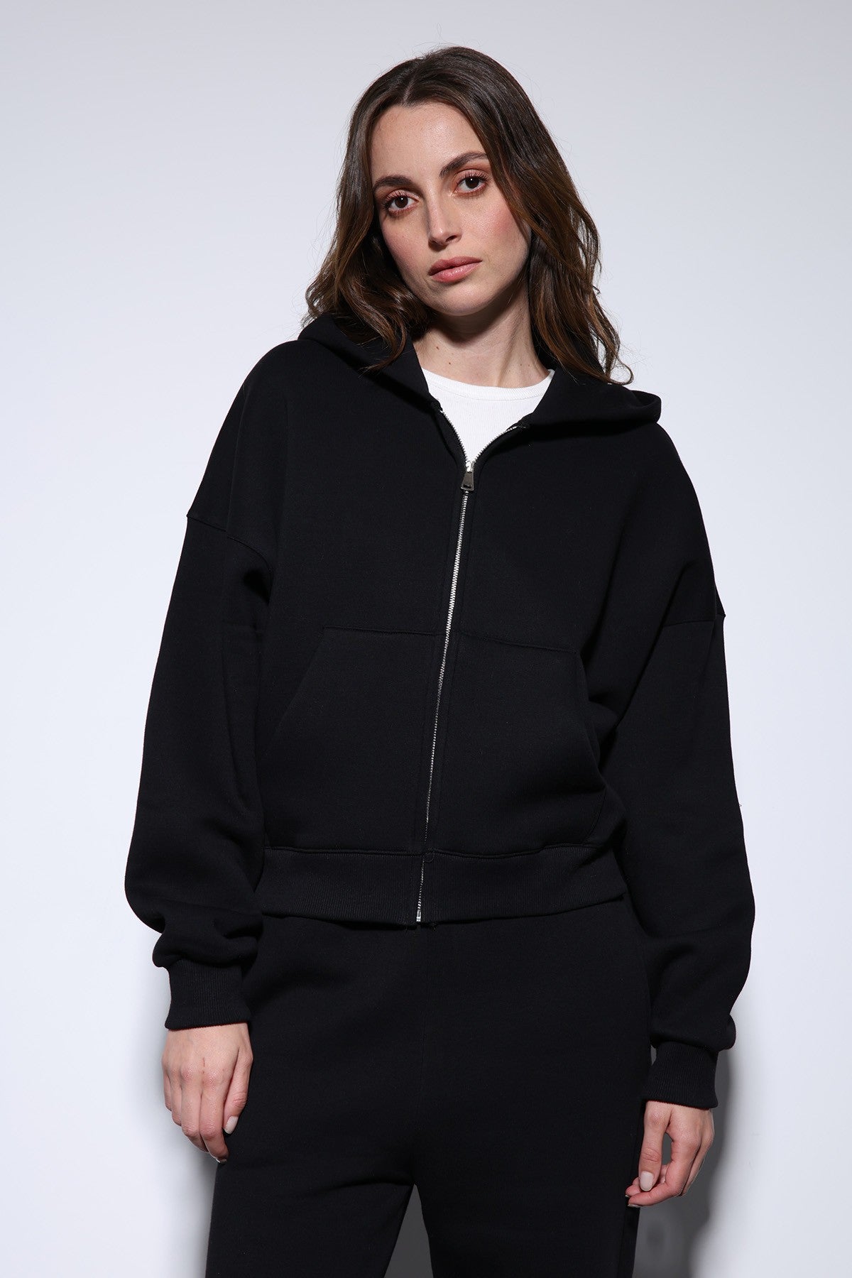 Antioch Fermuarlı Kapüşonlu Kadın Sweatshirt
