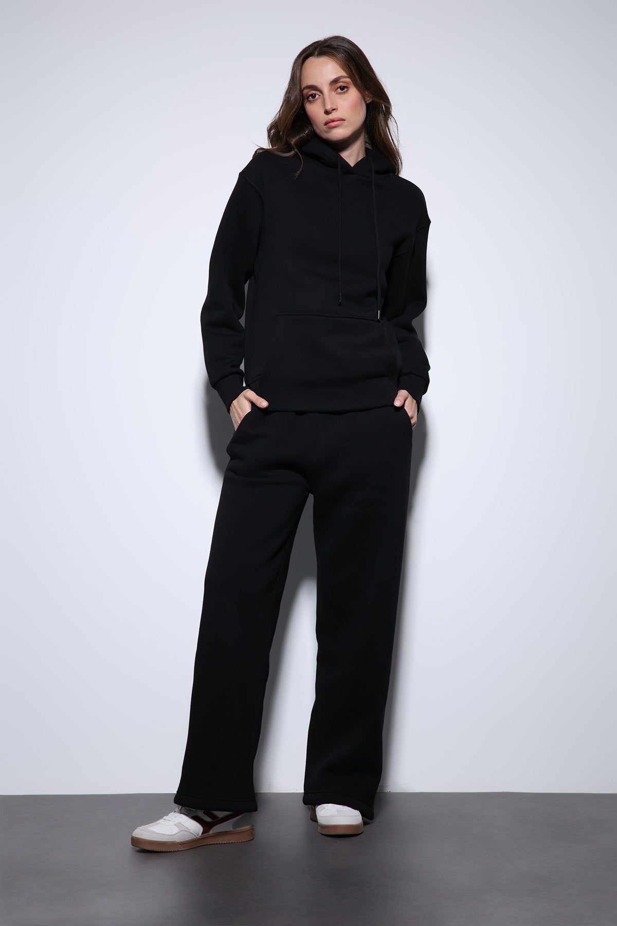 Antioch Kapüşonlu Basic Kadın Sweatshirt