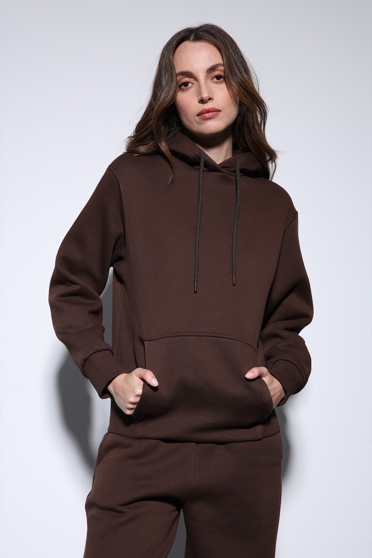 Antioch Kapüşonlu Basic Kadın Sweatshirt