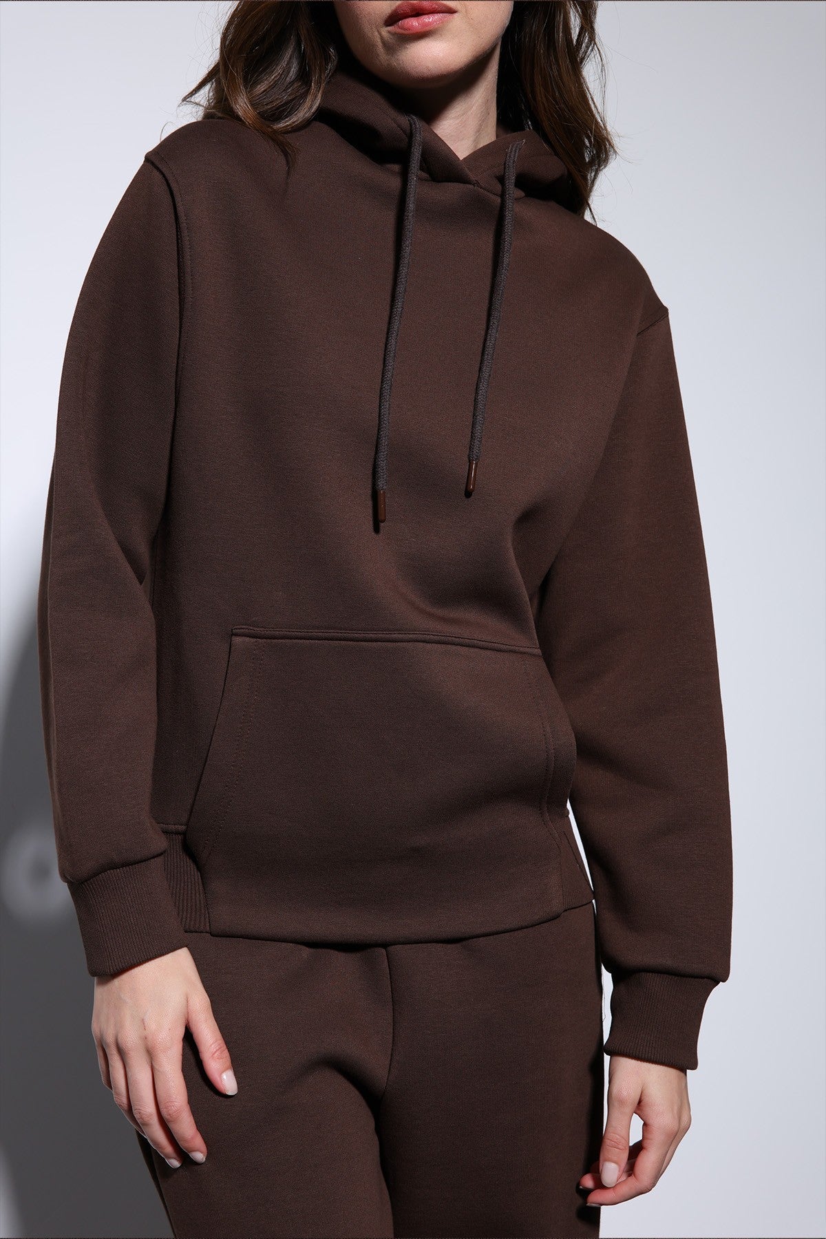 Antioch Kapüşonlu Basic Kadın Sweatshirt