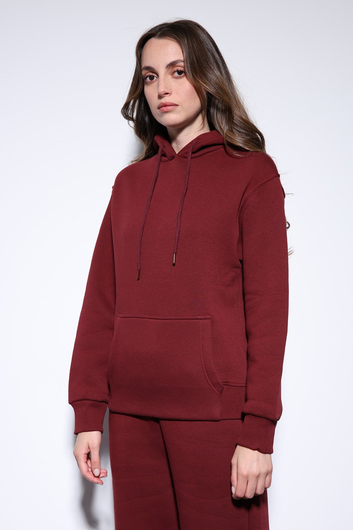 Antioch Kapüşonlu Basic Kadın Sweatshirt