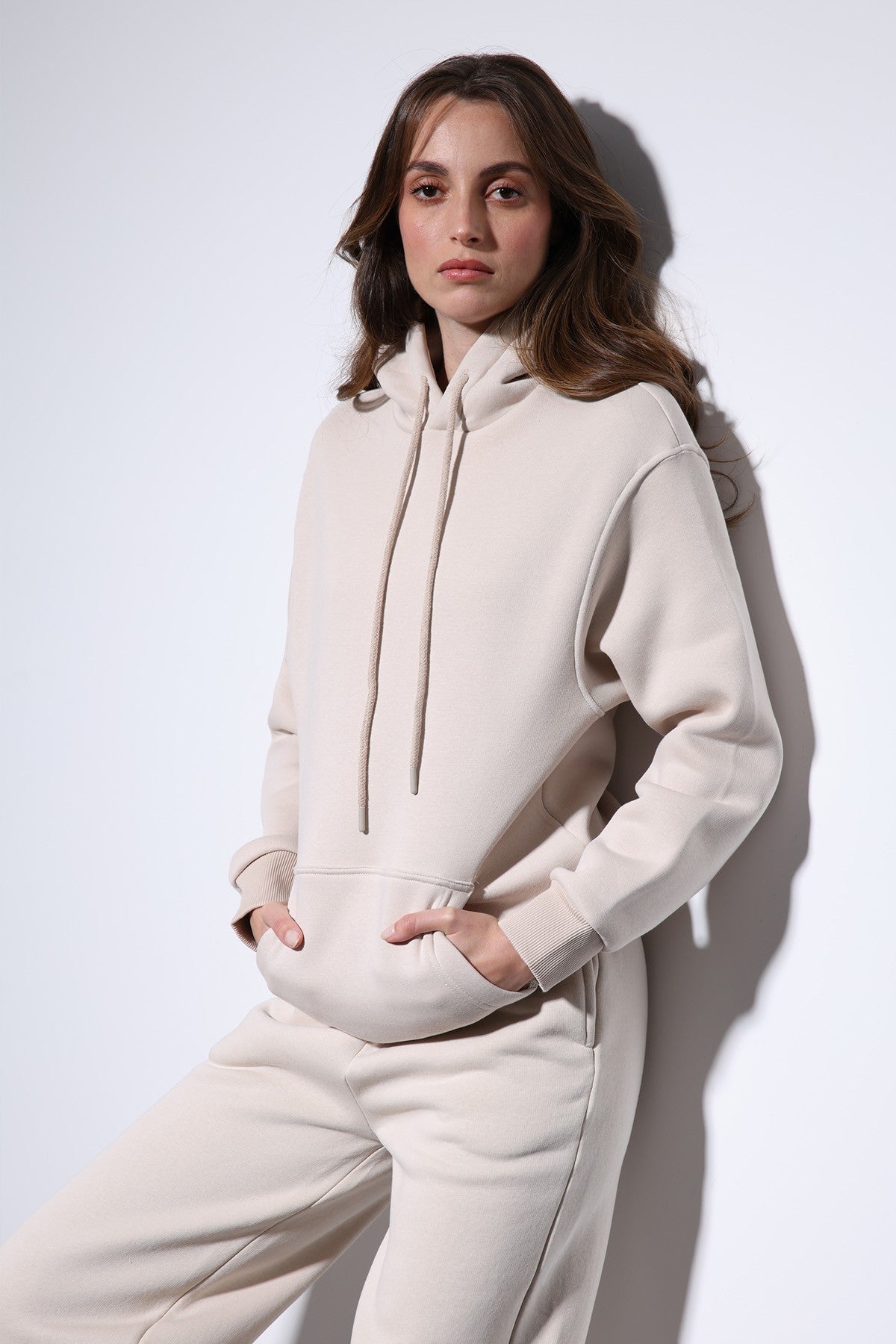 Antioch Kapüşonlu Basic Kadın Sweatshirt
