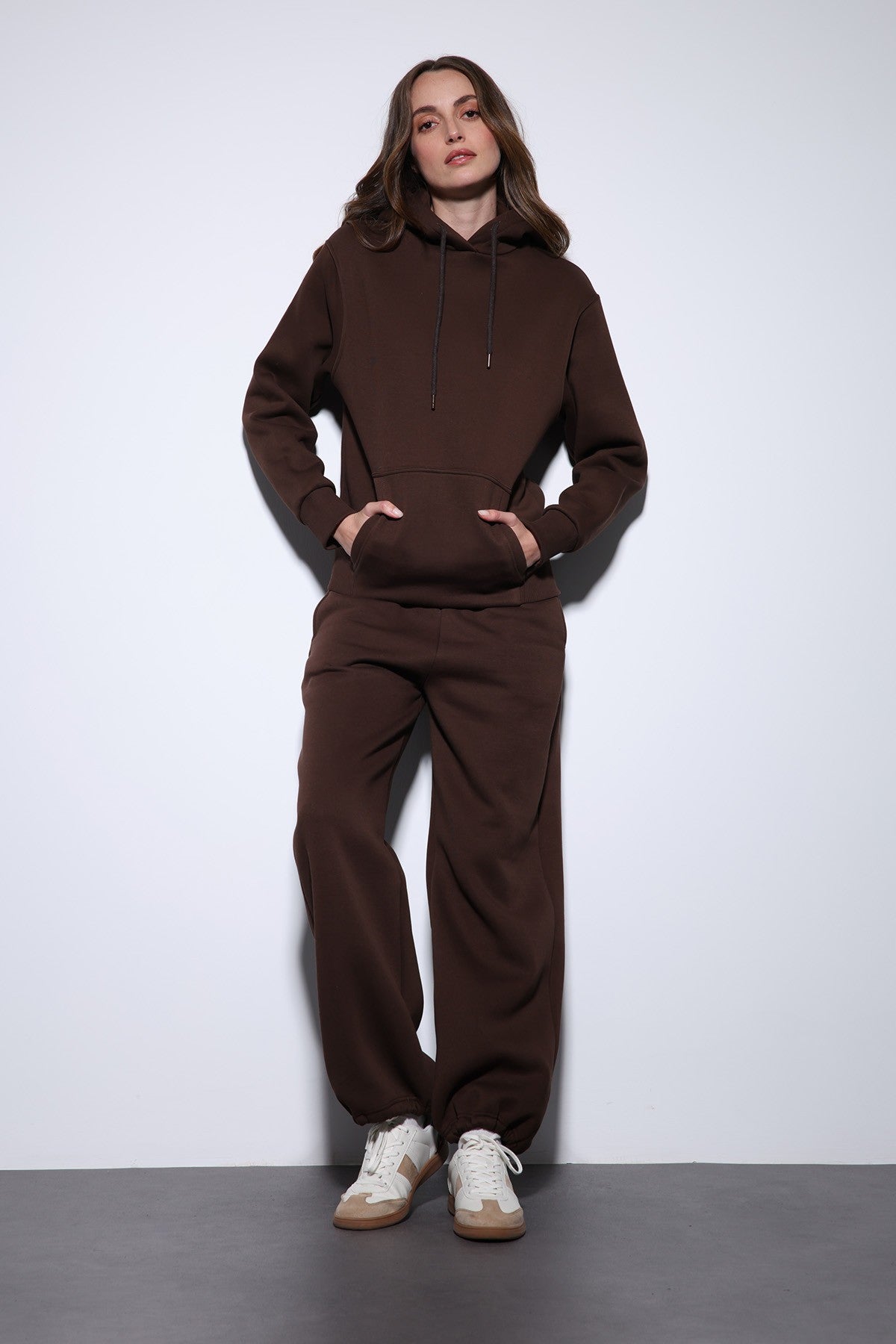 Antioch Kapüşonlu Basic Kadın Sweatshirt