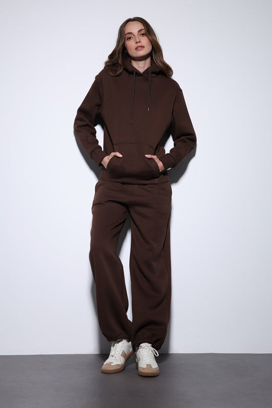 Antioch Kapüşonlu Basic Kadın Sweatshirt