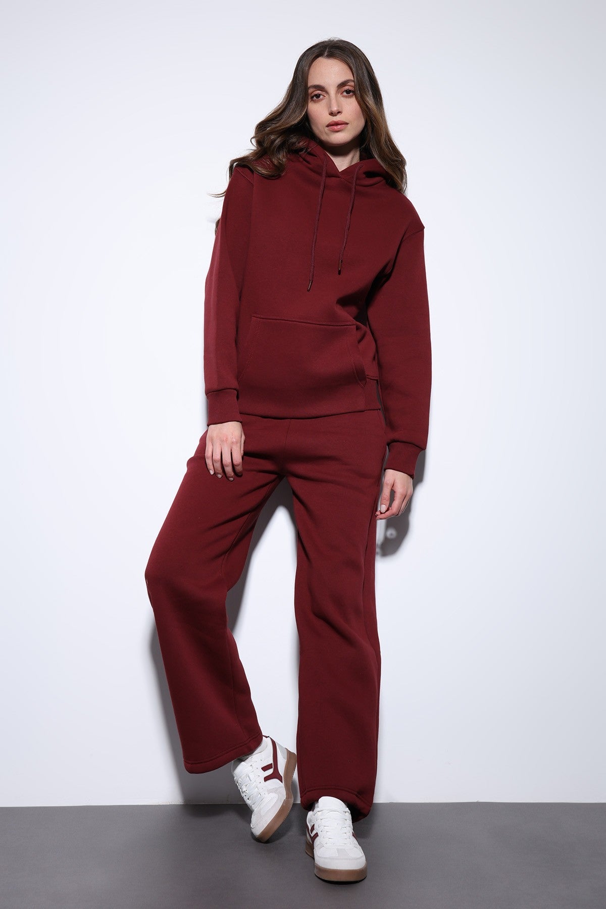 Antioch Kapüşonlu Basic Kadın Sweatshirt