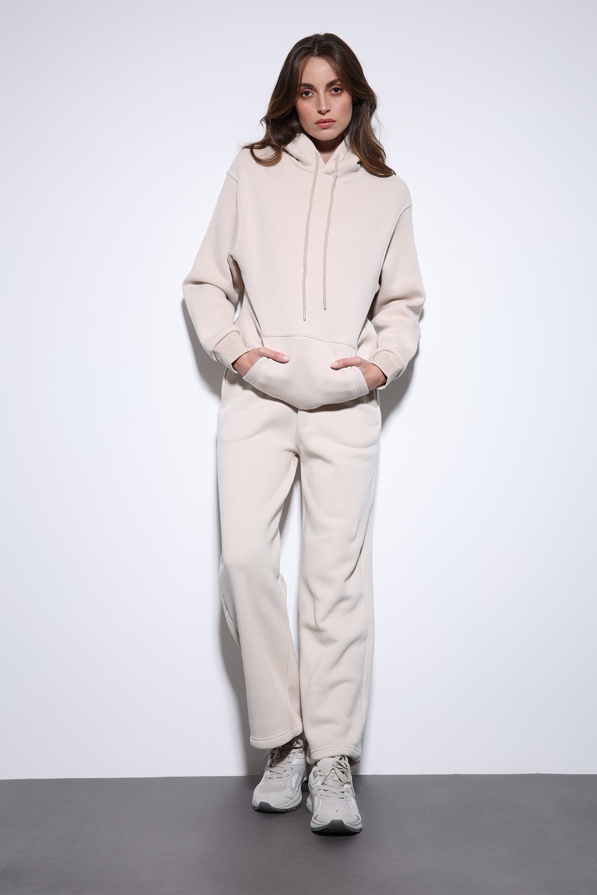 Antioch Kapüşonlu Basic Kadın Sweatshirt