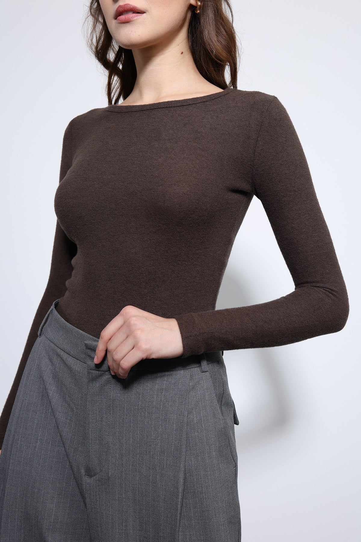 Antioch Basic Uzun Kollu T-Shirt