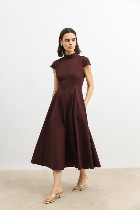 Antioch Poplin Kadın Midi Elbise
