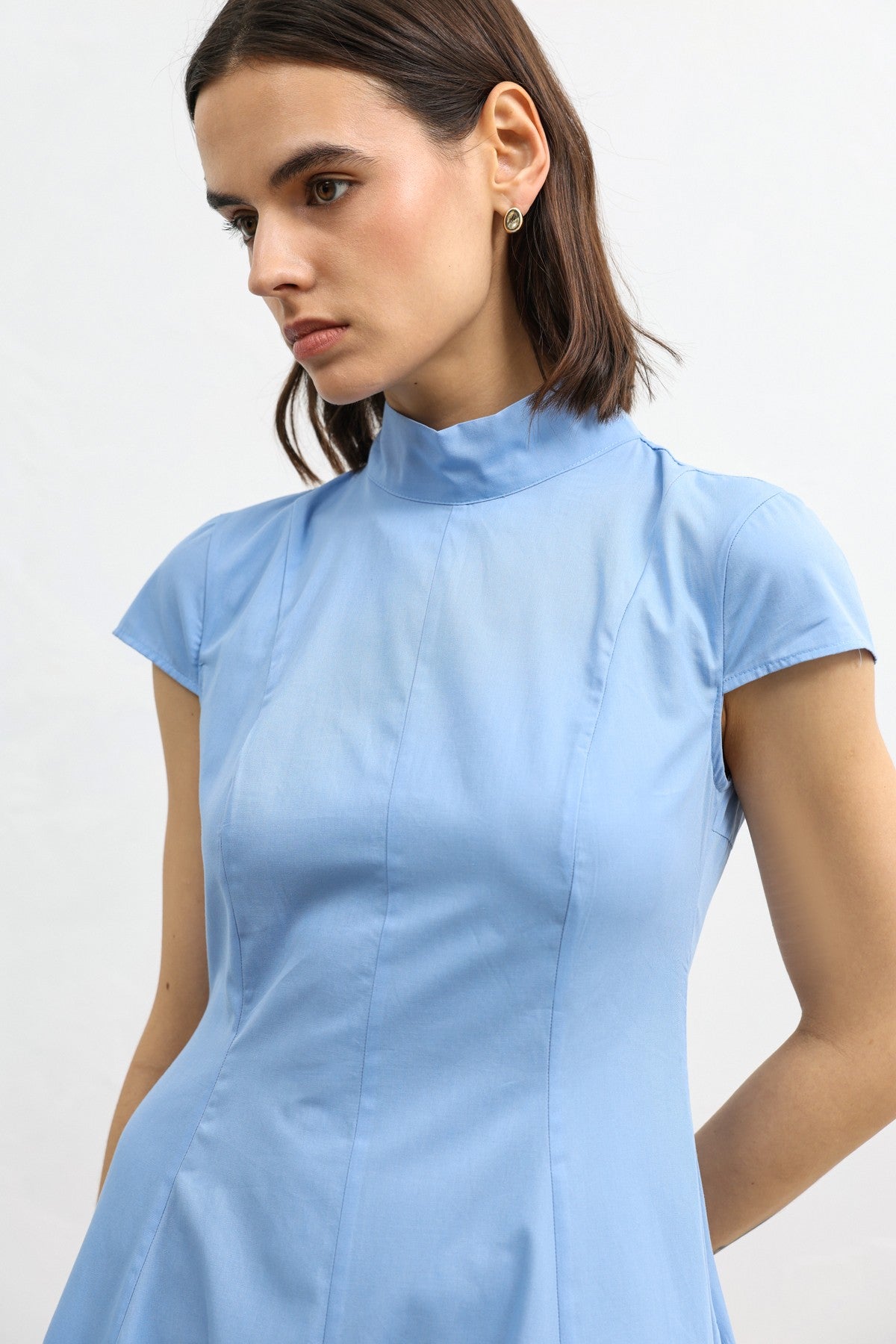Antioch Poplin Kadın Midi Elbise