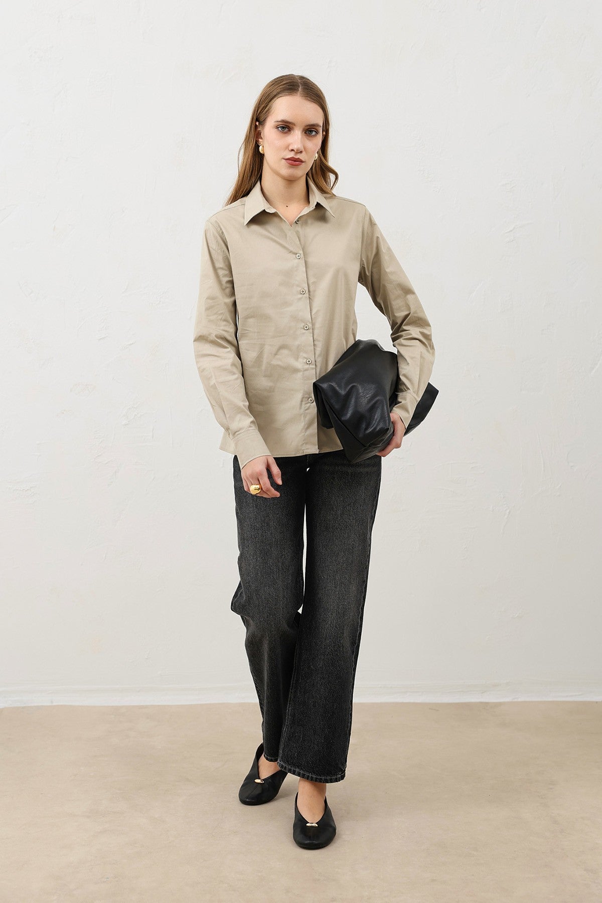 Antioch Basic Slim Fit Kadın Gömlek