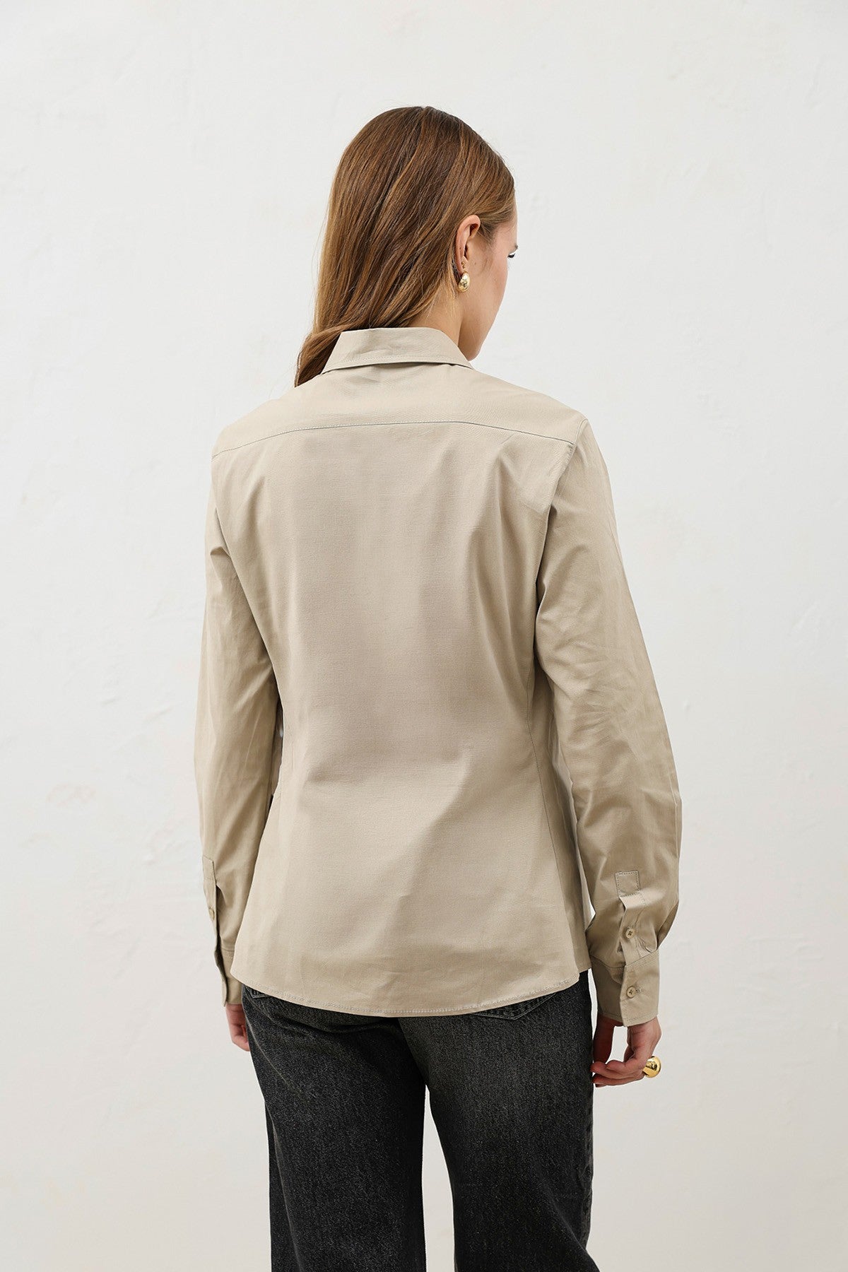 Antioch Basic Slim Fit Kadın Gömlek
