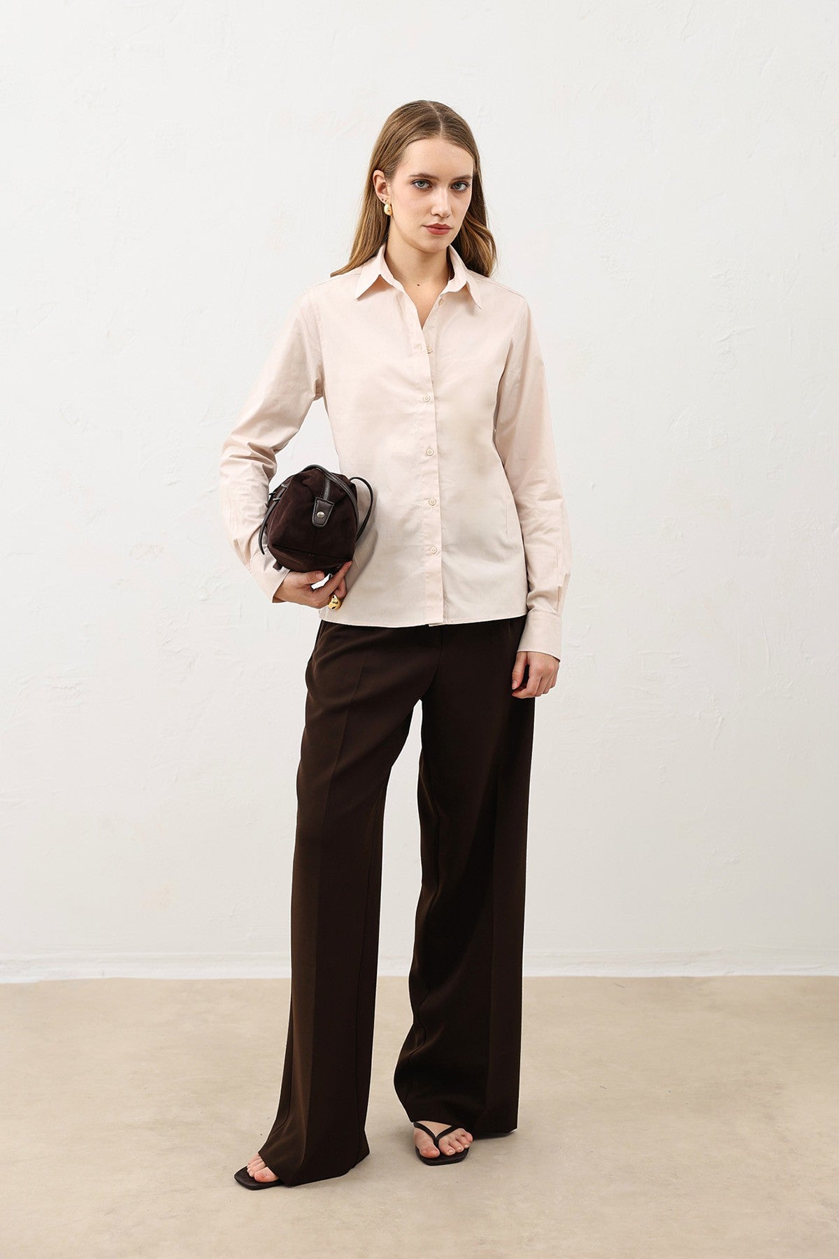 Antioch Basic Slim Fit Kadın Gömlek
