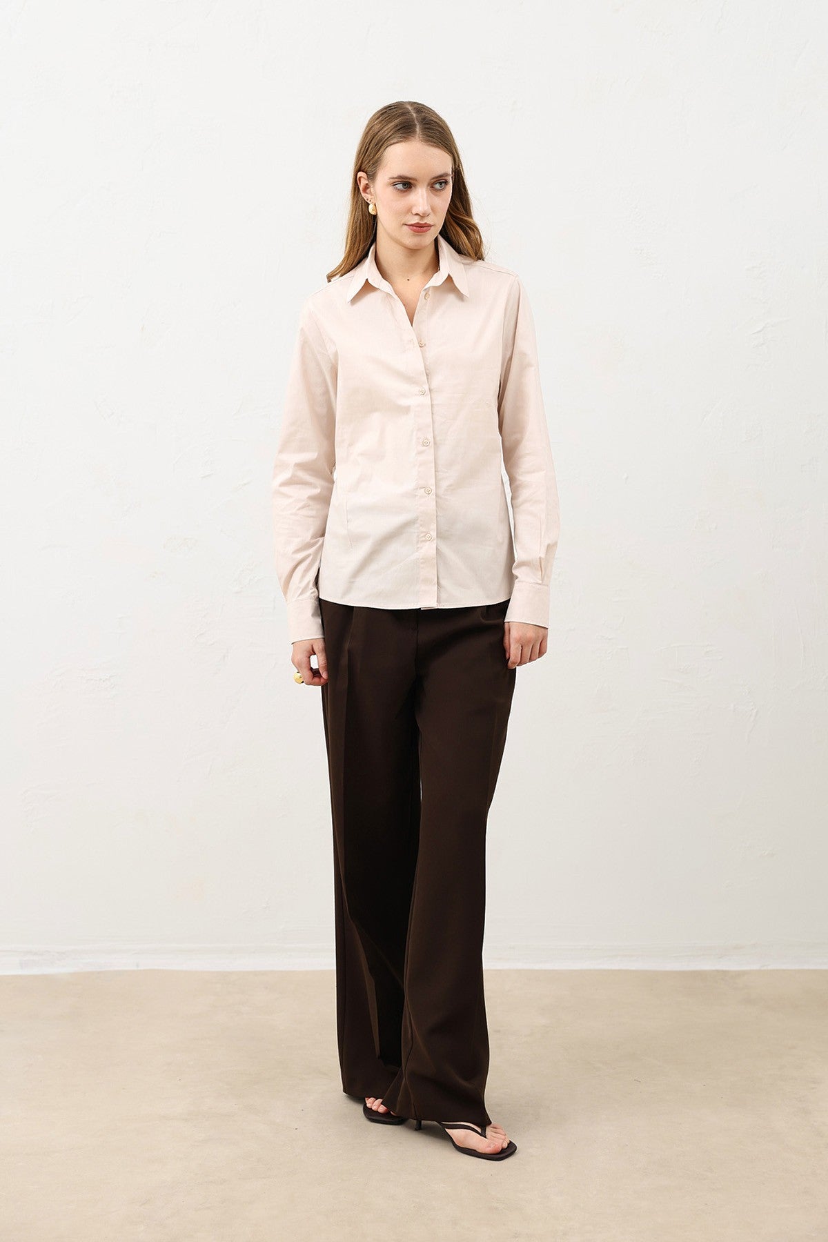 Antioch Basic Slim Fit Kadın Gömlek