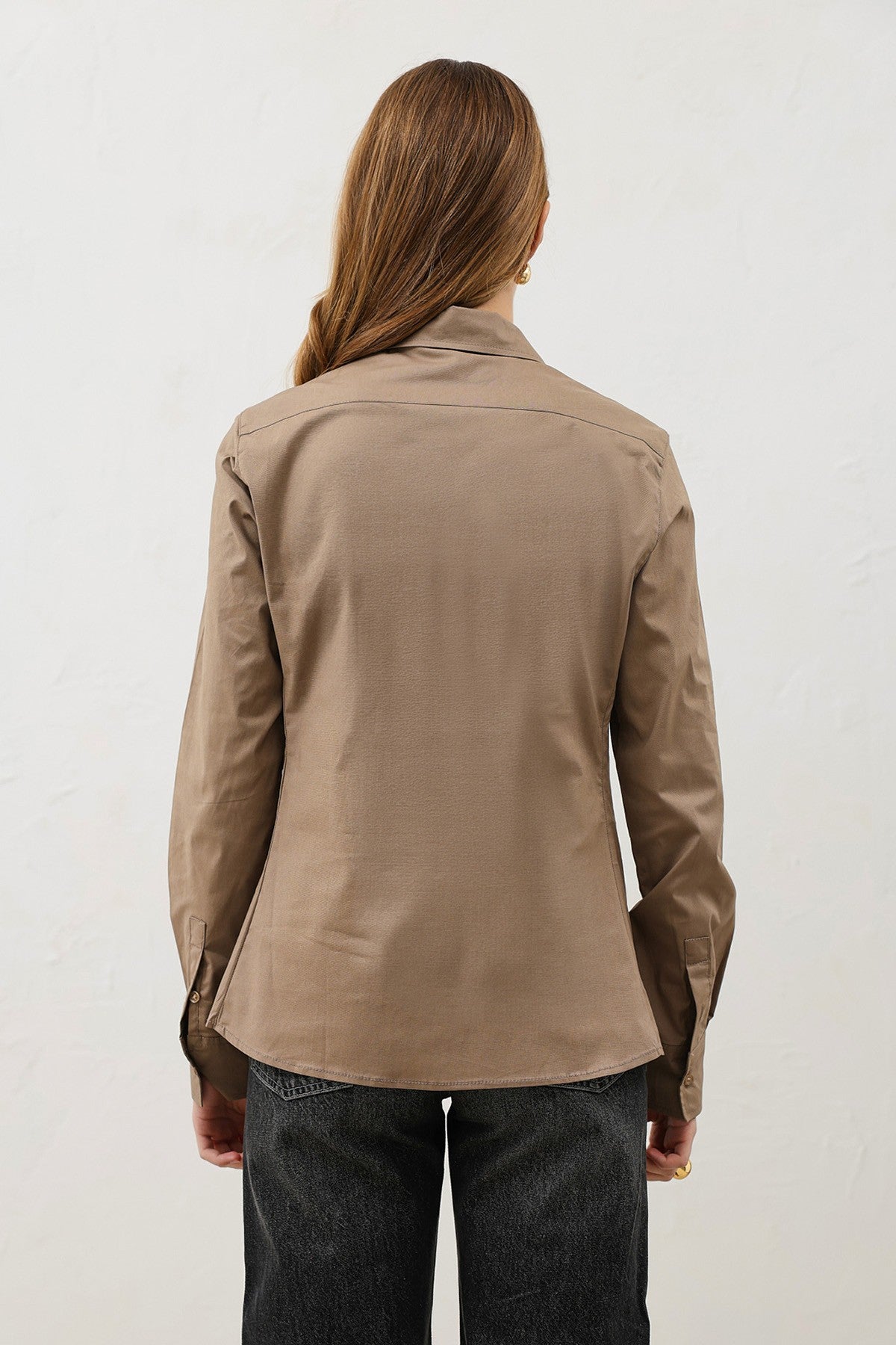 Antioch Basic Slim Fit Kadın Gömlek