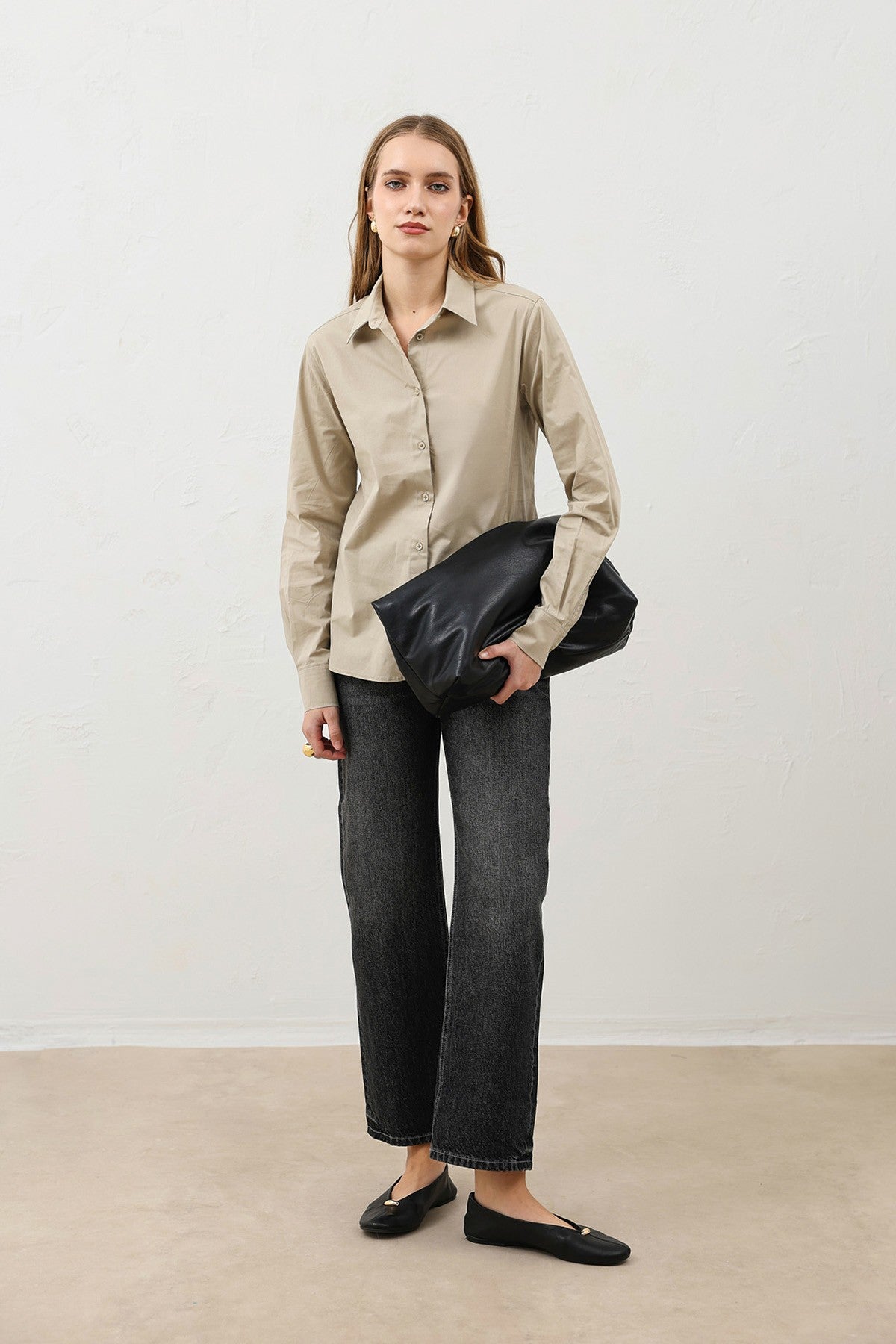 Antioch Basic Slim Fit Kadın Gömlek