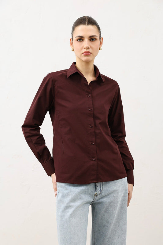 Antioch Basic Slim Fit Kadın Gömlek