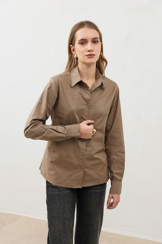 Antioch Basic Slim Fit Kadın Gömlek