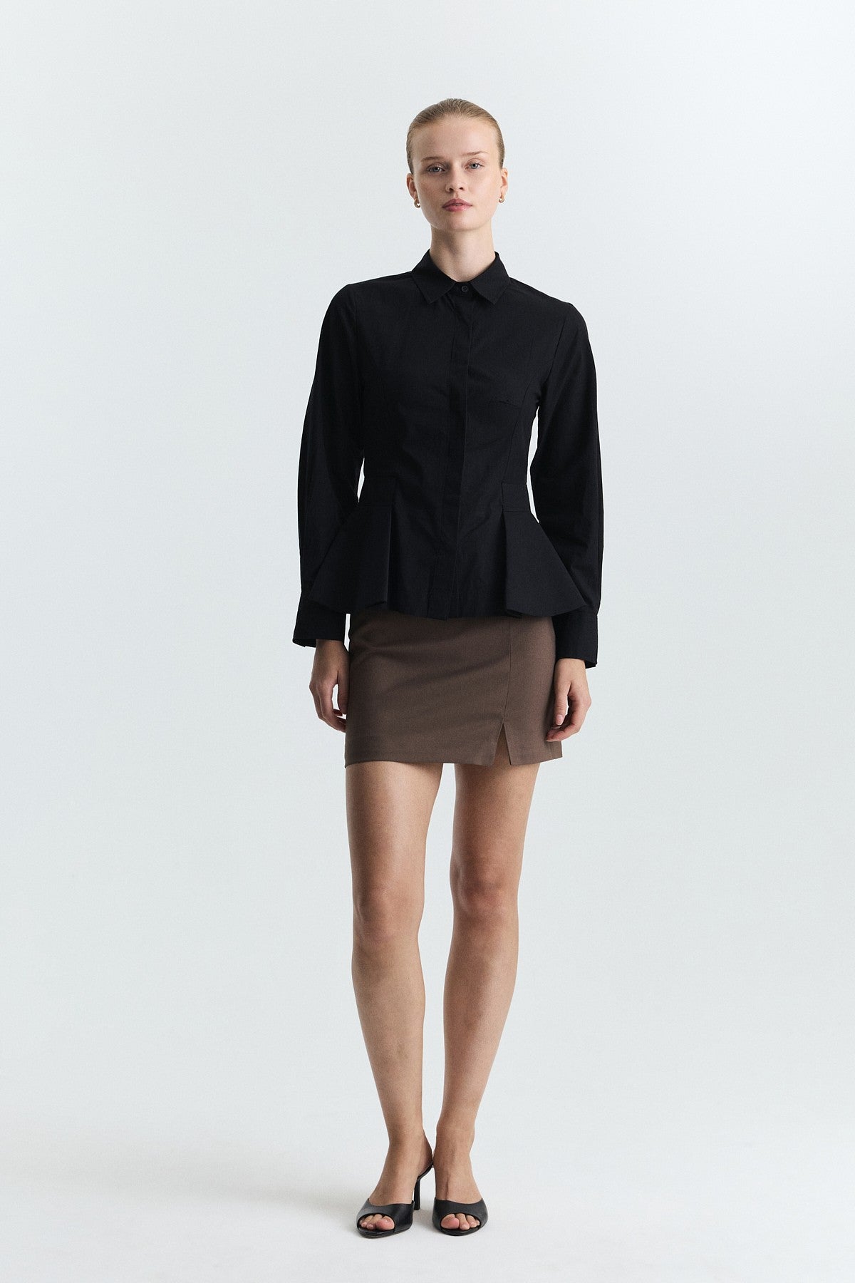 Peplum Poplin Gömlek