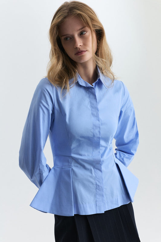 Peplum Poplin Gömlek