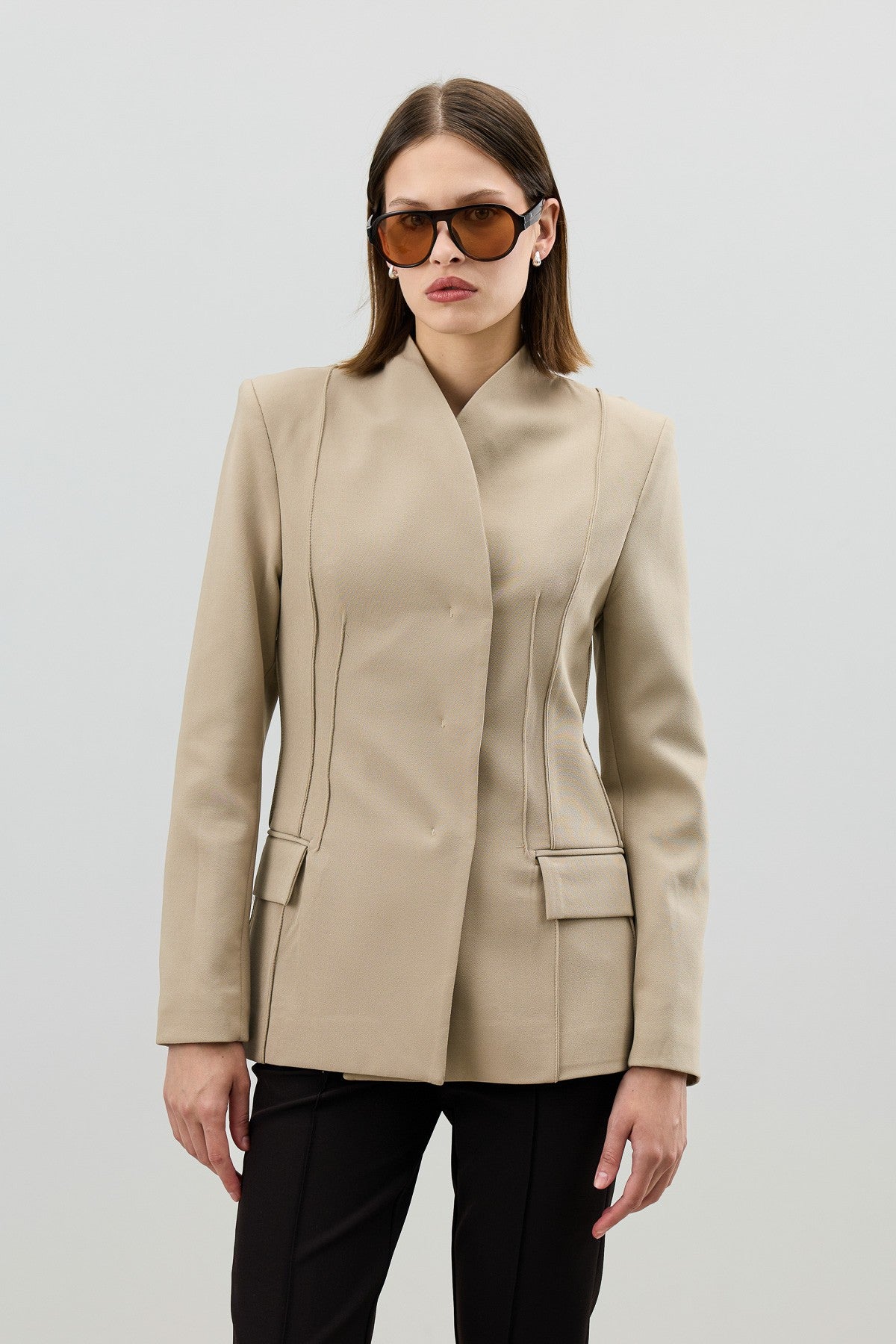 Antioch Vücuda Oturan Kadın Blazer Ceket