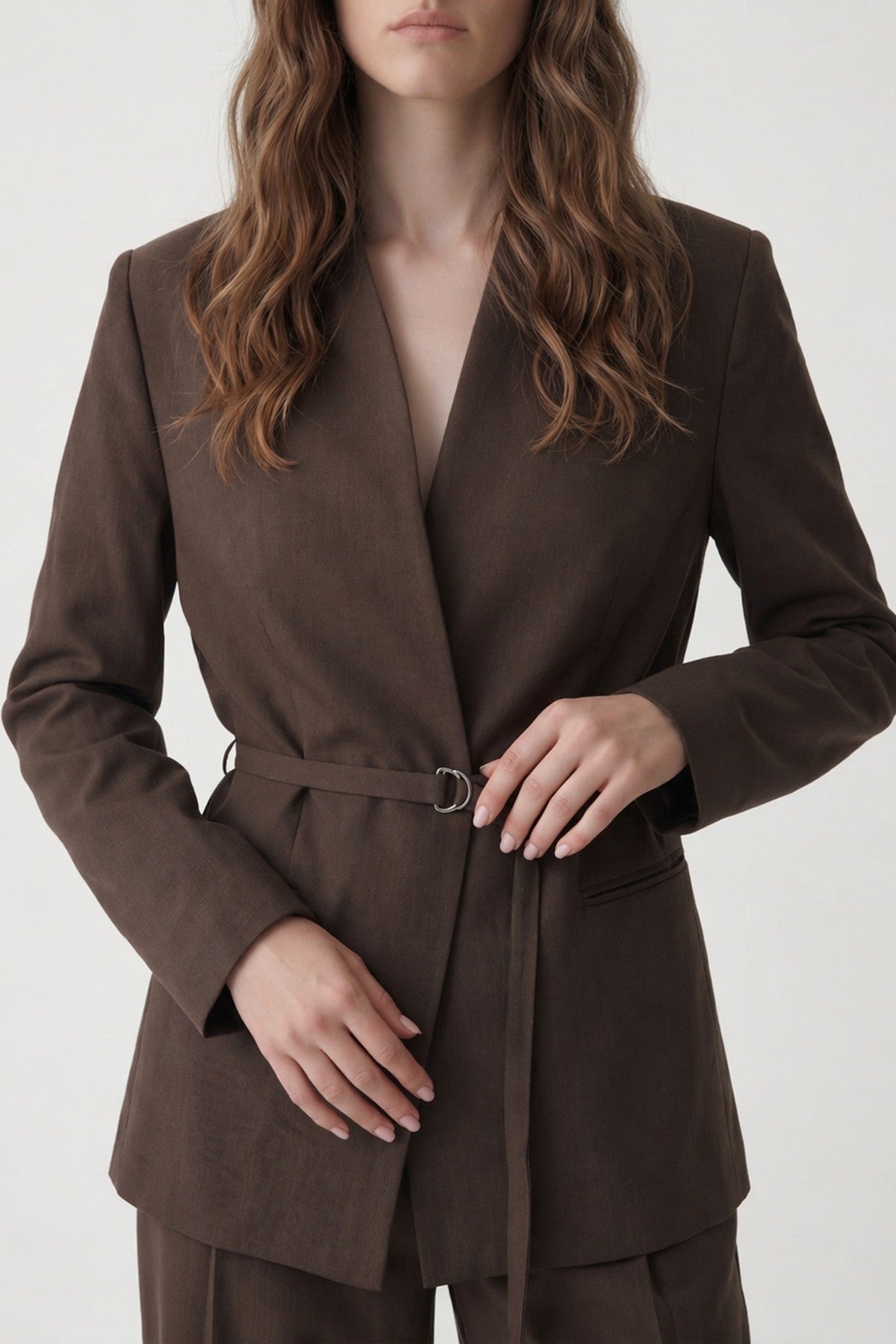 Antioch Keten Karışımlı Kadın Blazer Ceket