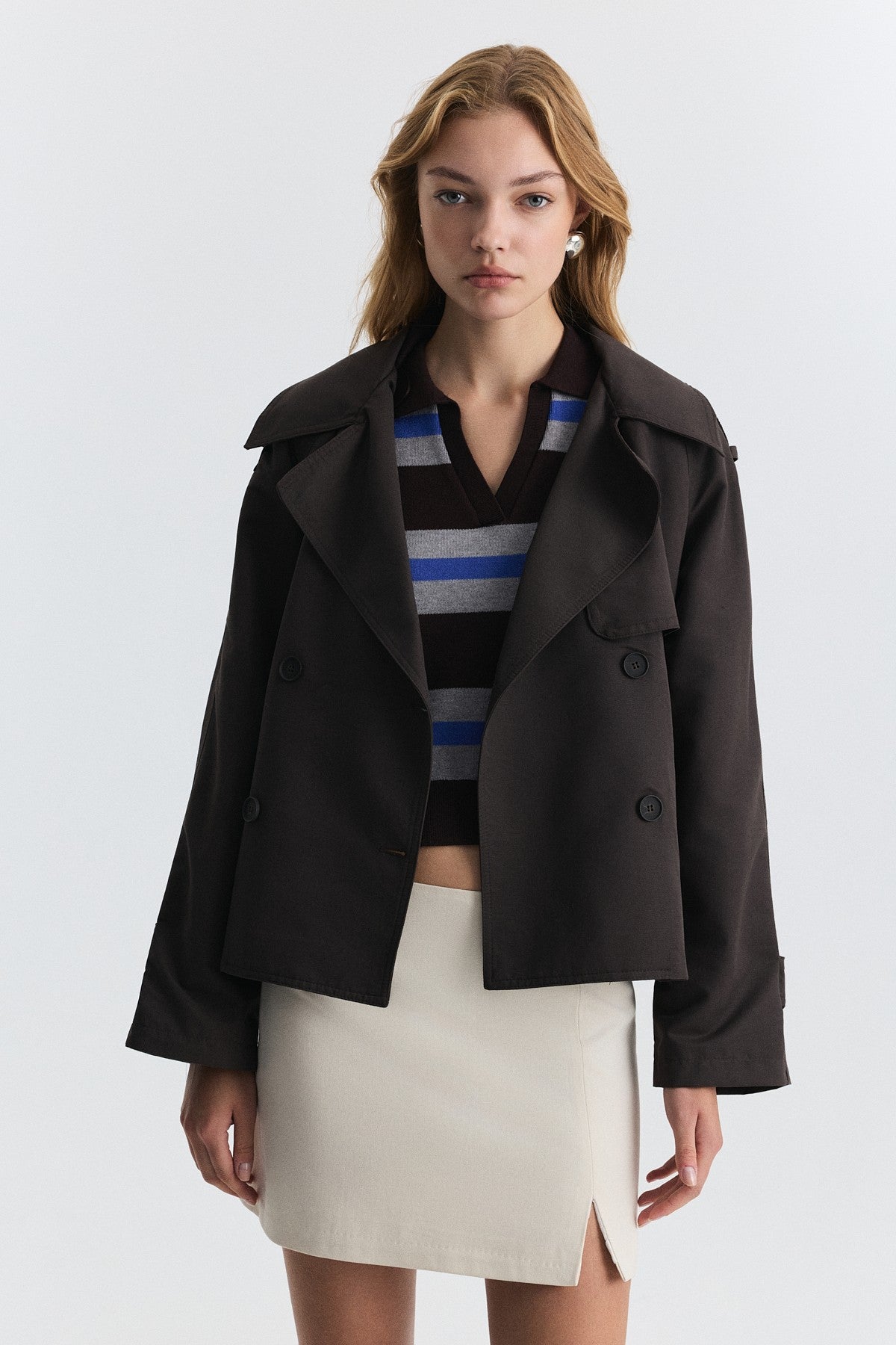 Kemerli Kısa Trençkot BA26Y517