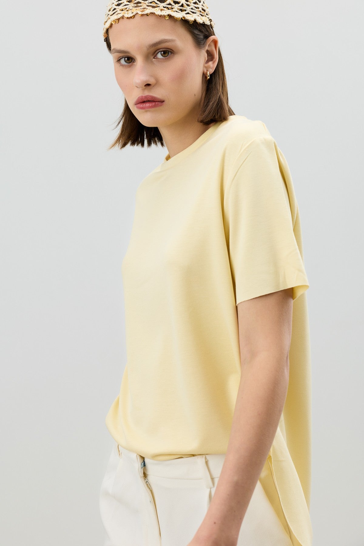 Antioch Dökümlü Kadın T-Shirt
