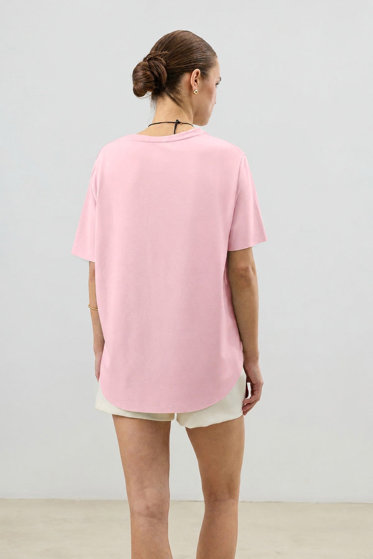 Dökümlü Kadın T-Shirt