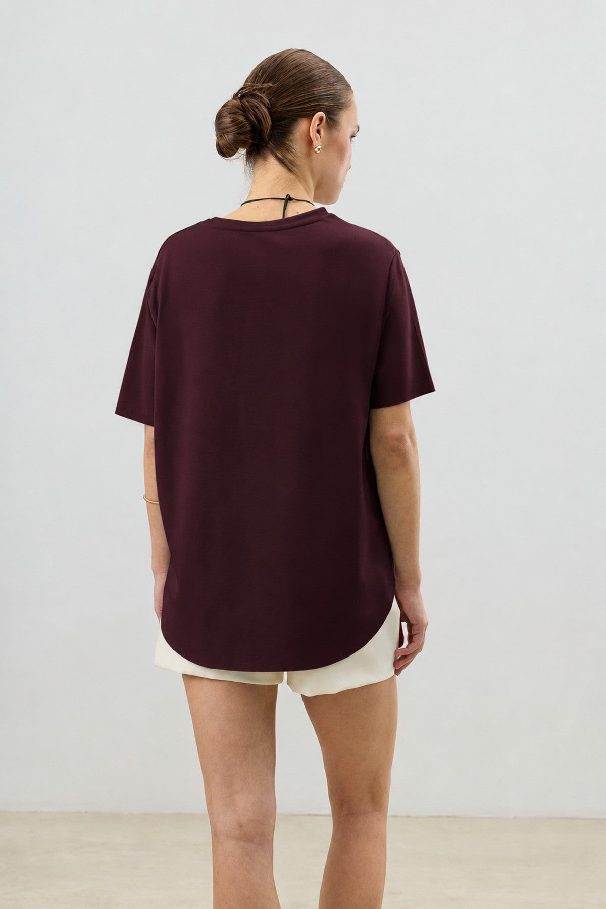 Dökümlü Kadın T-Shirt