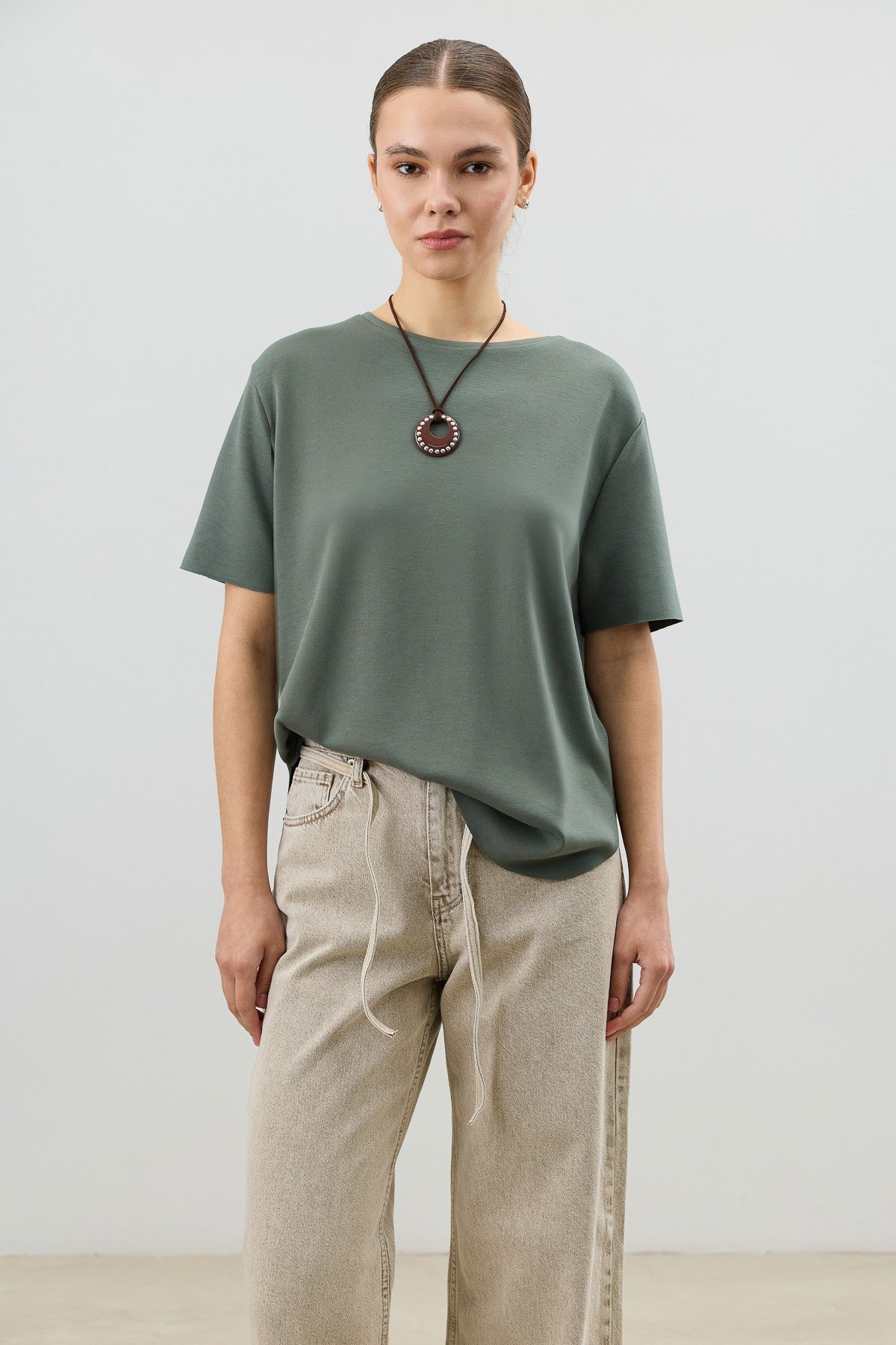 Antioch Dökümlü Kadın T-Shirt
