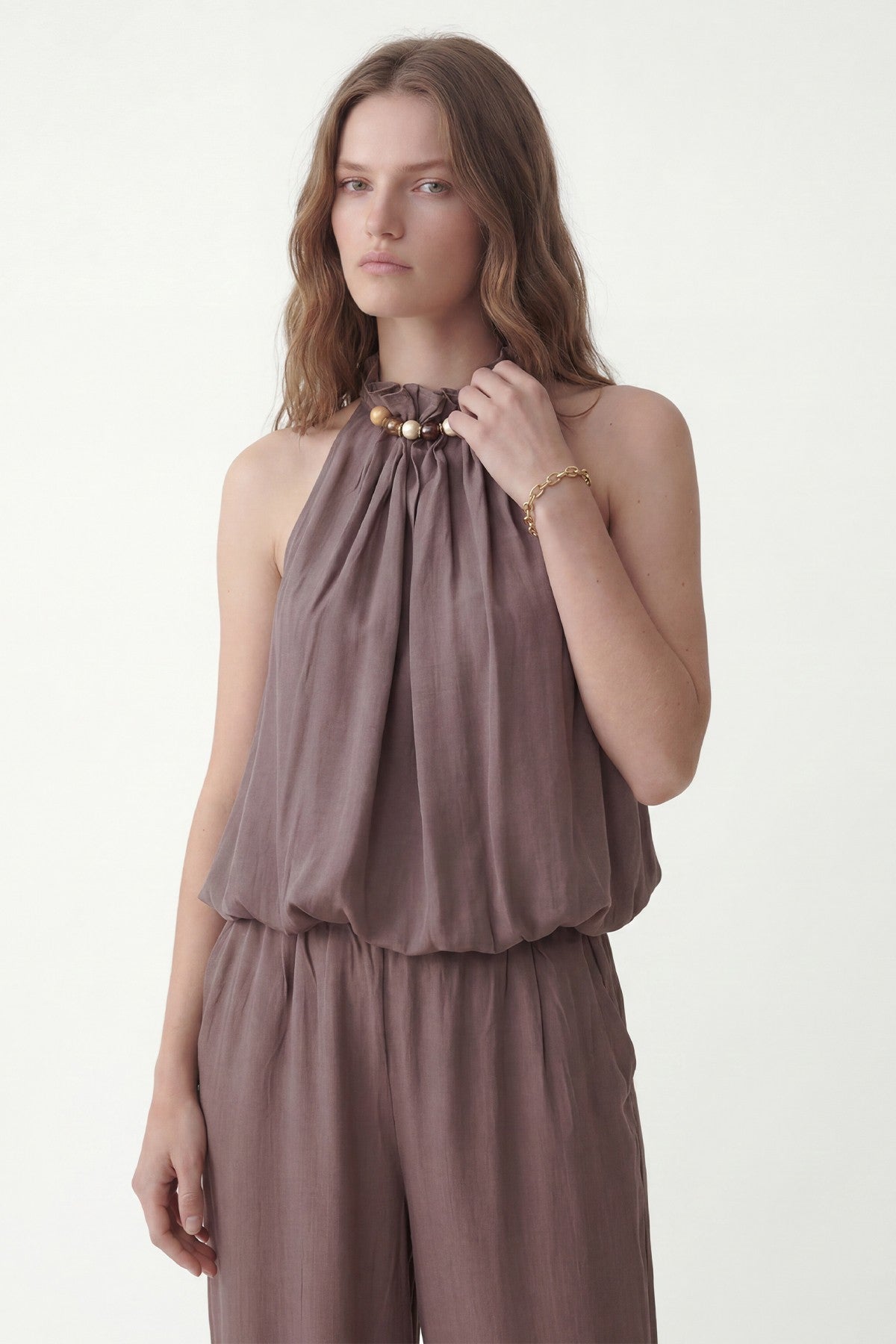 100% Lyocell Bluz Pantolon Takım