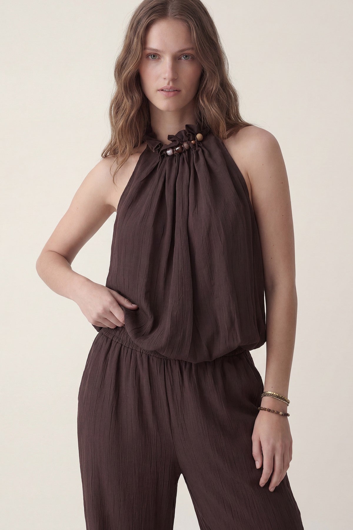 100% Lyocell Bluz Pantolon Takım