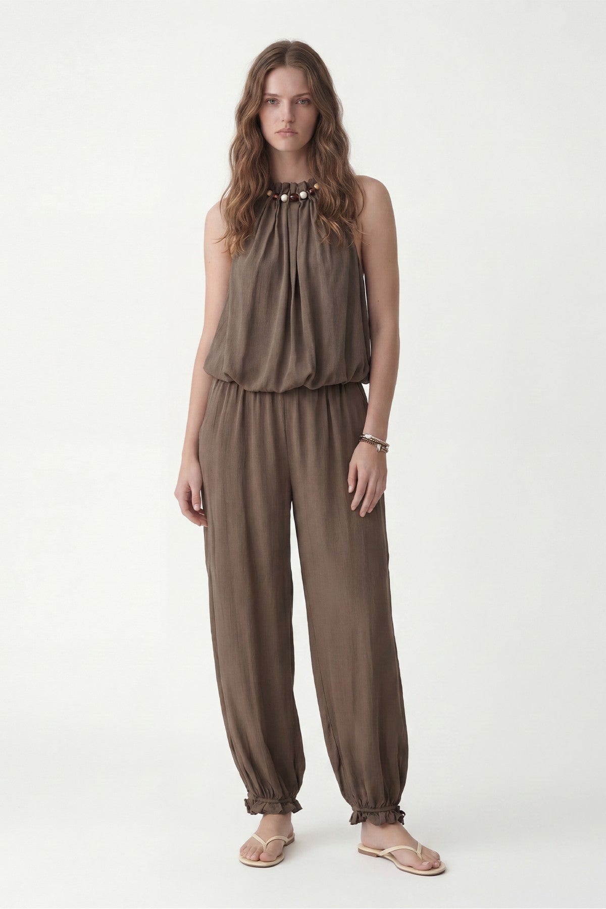 100% Lyocell Bluz Pantolon Takım